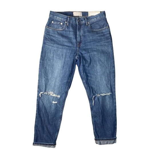 Everlane Womens The Summer Jean Distressed Straight Leg Size 28 - Picture 2 of 8